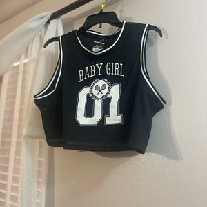 Extra large crop top